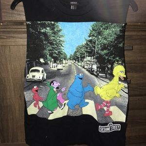 Beatles knock off Sesame Street Muscle Tee